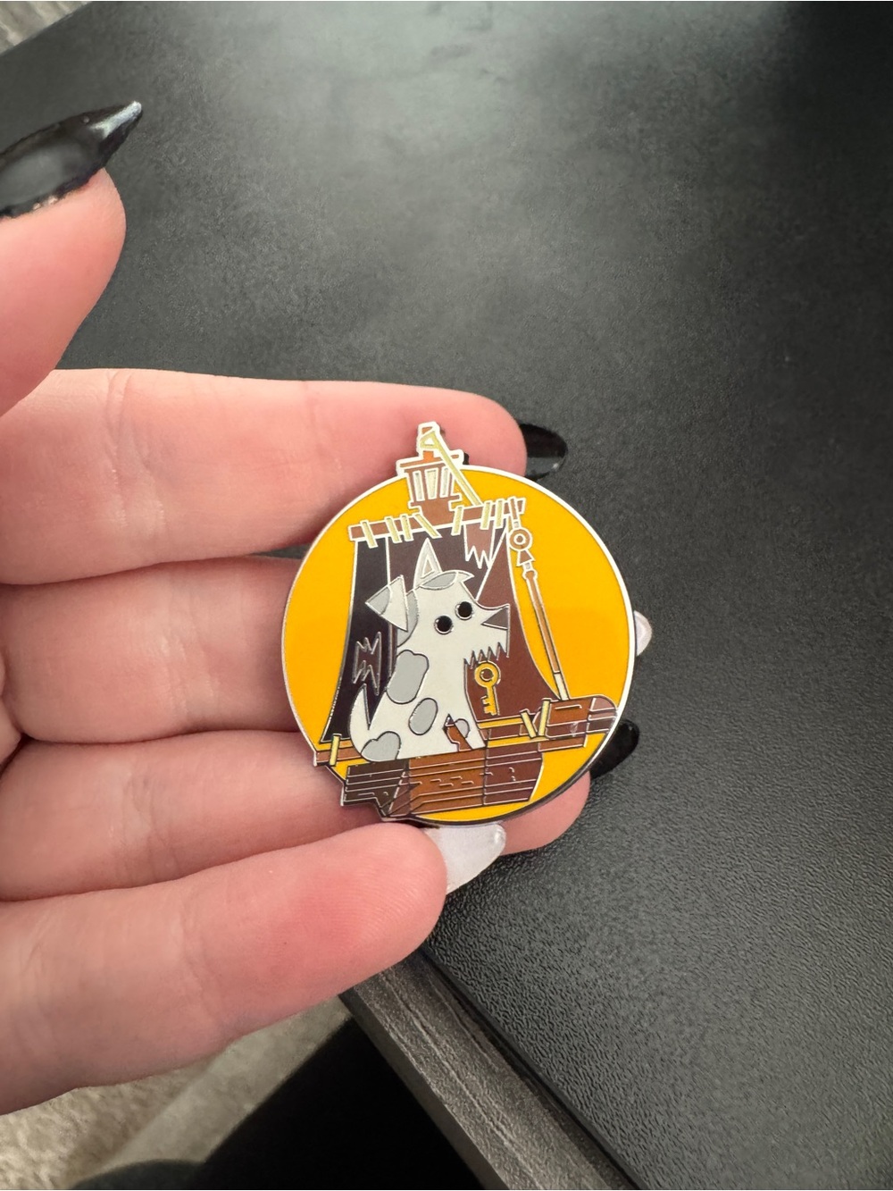 2023 Disney Mystery Pin Joey Chou Pirates of the Caribbean Dog With Key